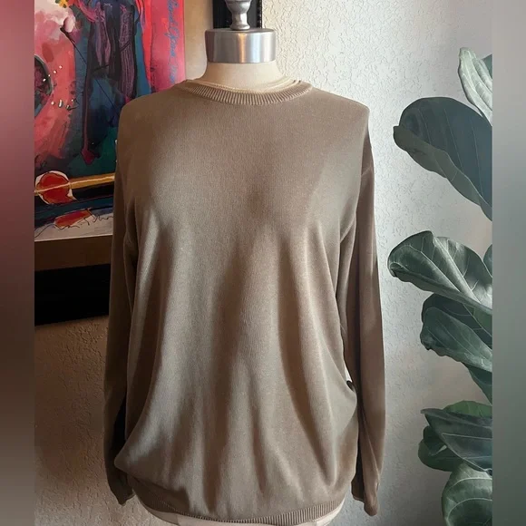 Ermenegildo Zegna 100% Cotton Crewneck Sweater ~ Sz 52 / US L